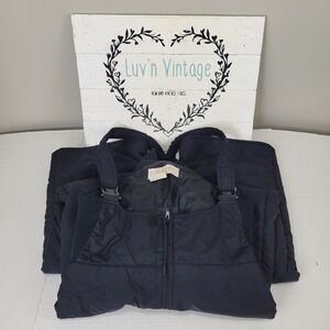 Elkhorn Black Ski Snow Bib Overalls Pants Insulated Full Zip Warm Winter‎